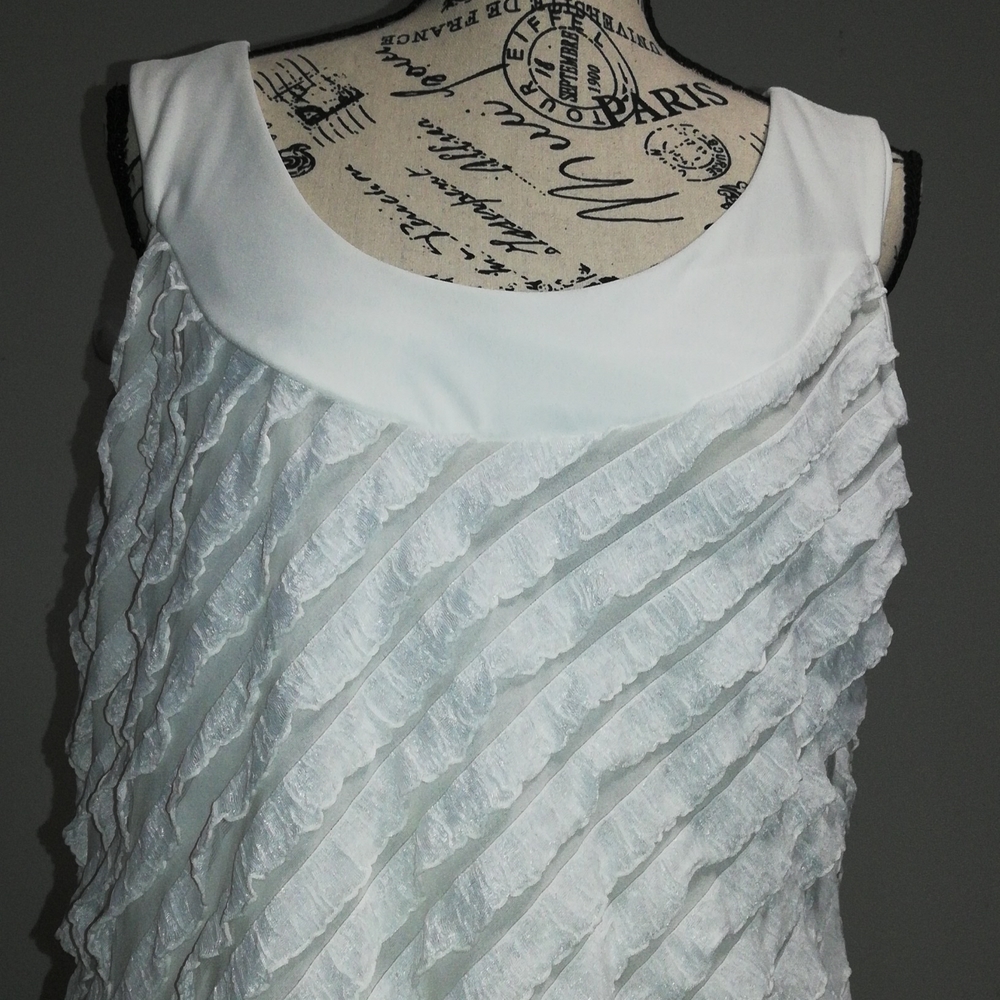 Janeric ruffles sleeveless tops size XL - Picture 2 of 14